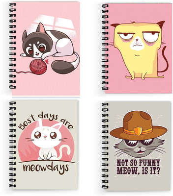 VPRINT QUALITY notebook categories A5 Note Book Unruled 160 Pages(Multicolor, Pack of 4)