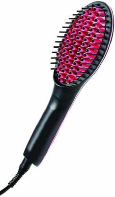 JYNEX Electric Comb Brush Hair Straightener Brush(Black)