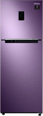 Samsung 324 L Frost Free Double Door 2 Star (2020) Convertible Refrigerator(Luxe Purple, RT34T4542RU/HL)