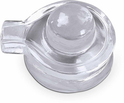 Shubhanjali Crystal Sphatik Shiva Lingam Religious Sphetik Shivling for Positive Energy and Prosperity Good Luck Home Temple Vastu India Divine Shivlingum God Idol ( 16 gm) Decorative Showpiece  -  2.5 cm(Crystal, Clear)