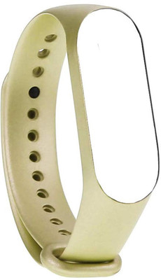 J Metalic TPU Band Compatible with Band 3/4 Smart Band Strap(Gold)
