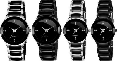 RBGIIT STORE Black Silver Multicolor Tone Men Combo 4 Watches Combo IIK Series Watch Collection Items Analog Watch - For Men & Women