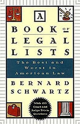 A Book of Legal Lists(English, Paperback, Schwartz Bernard)