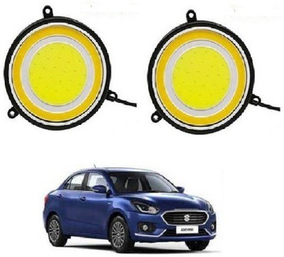 ACCESSOREEZ Round Shape COB LED DAYTIME RUNNING LIGHT ( DRL ) GXP125 Waterproof Car Fancy Lights ( WHITE , YELLOW ) Car Fancy Lights(White)