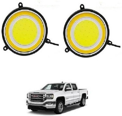 ACCESSOREEZ Round Shape COB LED DAYTIME RUNNING LIGHT ( DRL ) GXP160 Waterproof Car Fancy Lights ( WHITE , YELLOW ) Car Fancy Lights(White)
