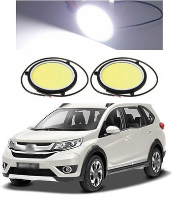 PECUNIA CAR DRL Daytime Running Light Flexible Round Shape White LED Lights Driving lamp COB Lights car-Styling 2PCS 12V DC for All Cars 5 Fog Lamp Car LED for Honda (12 V, 12 W)(Universal For Car, Pack of 2)