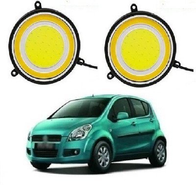 ACCESSOREEZ Round Shape COB LED DAYTIME RUNNING LIGHT ( DRL ) GXP02 Waterproof Car Fancy Lights ( WHITE , YELLOW ) Car Fancy Lights(White)