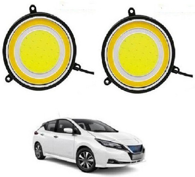 ACCESSOREEZ Round Shape COB LED DAYTIME RUNNING LIGHT ( DRL ) GXP24 Waterproof Car Fancy Lights ( WHITE , YELLOW ) Car Fancy Lights(White)