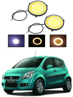 PECUNIA CAR DRL Daytime Running Light Flexible Round Shape White LED Lights Driving lamp COB Lights car-Styling 2PCS 12V DC for All Cars V170 Fog Lamp Car LED for Maruti Suzuki (12 V, 12 W)(Ritz, Pack of 2)