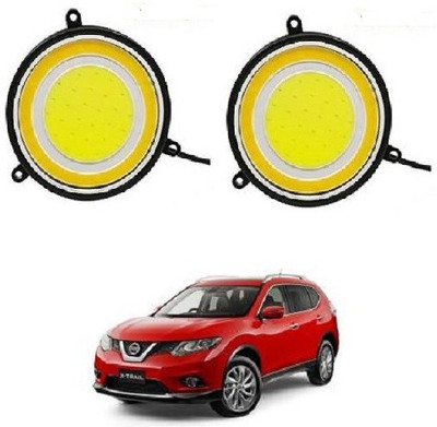 ACCESSOREEZ Round Shape COB LED DAYTIME RUNNING LIGHT ( DRL ) GXP96 Waterproof Car Fancy Lights ( WHITE , YELLOW ) Car Fancy Lights(White)
