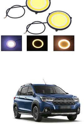 PECUNIA CAR DRL Daytime Running Light Flexible Round Shape White LED Lights Driving lamp COB Lights car-Styling 2PCS 12V DC for All Cars V139 Fog Lamp Car LED for Maruti Suzuki (12 V, 12 W)(Universal For Car, Pack of 2)