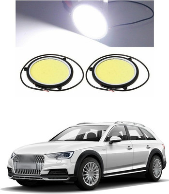 PECUNIA CAR DRL Daytime Running Light Flexible Round Shape White LED Lights Driving lamp COB Lights car-Styling 2PCS 12V DC for All Cars 33 Fog Lamp Car LED for Audi (12 V, 12 W)(A4, Pack of 2)