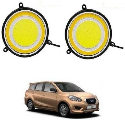 ACCESSOREEZ Round Shape COB LED DAYTIME RUNNING LIGHT ( DRL ) GXP71 Waterproof Car Fancy Lights ( WHITE , YELLOW ) Car Fancy Lights(White)