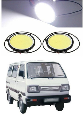 PECUNIA CAR DRL Daytime Running Light Flexible Round Shape White LED Lights Driving lamp COB Lights car-Styling 2PCS 12V DC for All Cars 169 Fog Lamp Car LED for Maruti Suzuki (12 V, 12 W)(Omni, Pack of 2)