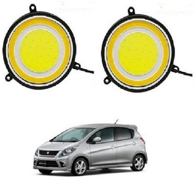 ACCESSOREEZ Round Shape COB LED DAYTIME RUNNING LIGHT ( DRL ) GXP83 Waterproof Car Fancy Lights ( WHITE , YELLOW ) Car Fancy Lights(White)