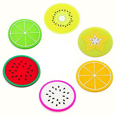 Orcoa Round Reversible ABS Coaster Set(Pack of 6)