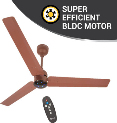 Atomberg Renesa 1200 mm BLDC Motor with Remote 3 Blade Ceiling Fan(brown, Pack of 1)