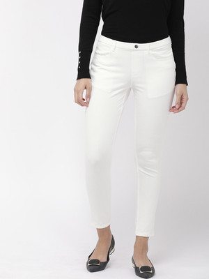 GO COLORS White Jegging(Solid)