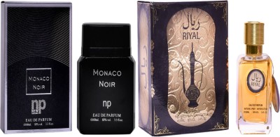 NP NEW PERFUMES Monaco Noir & Riyal Perfume Gift Eau de Parfum  -  100 ml(For Men & Women)