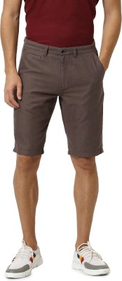 Celio Solid Men Brown Regular Shorts