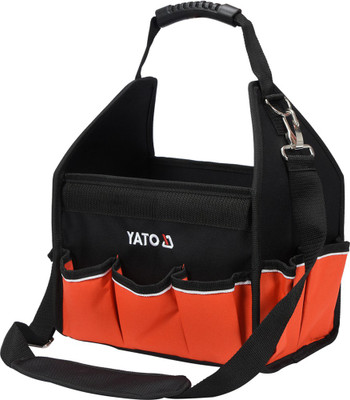 YATO The central handle made of resistant soft tape with an ergonomic handle Polyester Tool Bag(Number of Pockets - 16)