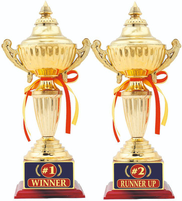 AARK INDIA Winner Runner Up Match/Competition/Tournament/Function Gift: 1st 2nd Place (Combo Set) Trophy:Award (PC001353) Trophy(11.5 Inch)