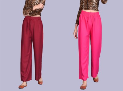 The Fab Villa Relaxed Women Multicolor Trousers