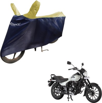 MOTOTRANCE Two Wheeler Cover for Bajaj(Avenger 220 Street, Blue, Yellow)