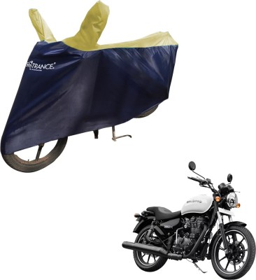 MOTOTRANCE Two Wheeler Cover for Royal Enfield(Thunderbird 350, Blue, Yellow)