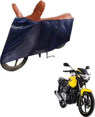 MOTOTRANCE Two Wheeler Cover for Suzuki(GS 150R, Blue, Orange)