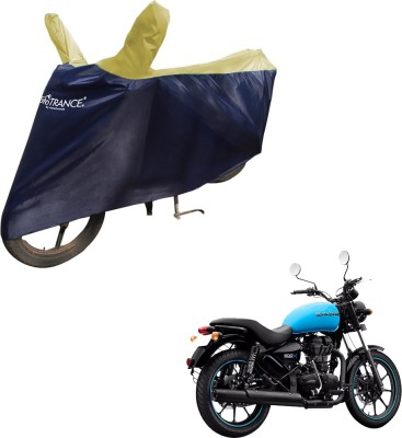 MOTOTRANCE Two Wheeler Cover for Royal Enfield(Thunderbird 500, Blue, Yellow)