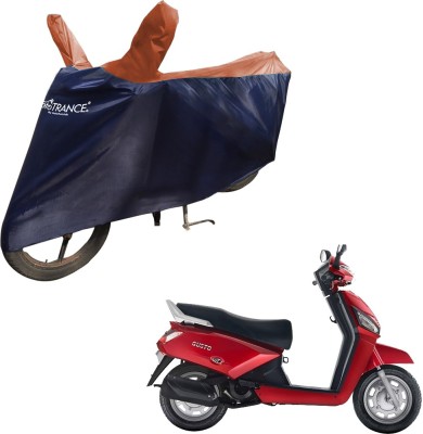 MOTOTRANCE Two Wheeler Cover for Mahindra(Gusto, Blue, Orange)