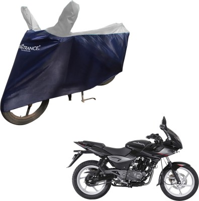 MOTOTRANCE Two Wheeler Cover for Bajaj(Pulsar 220 DTS-i, Blue, Silver)