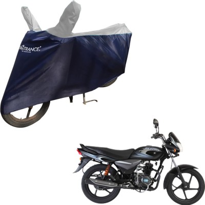 MOTOTRANCE Two Wheeler Cover for Bajaj(Platina 100 DTS-i, Blue, Silver)