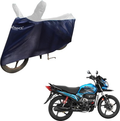 MOTOTRANCE Two Wheeler Cover for Hero(Passion Pro TR, Blue, White)