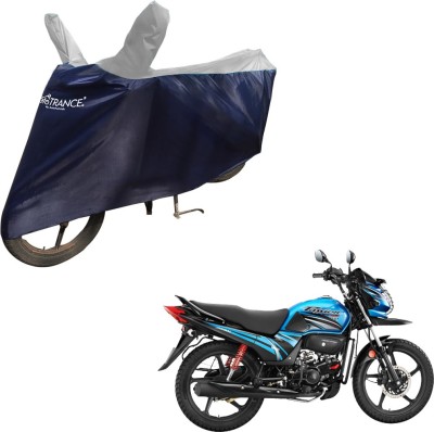 MOTOTRANCE Two Wheeler Cover for Hero(Passion Pro TR, Blue, Silver)