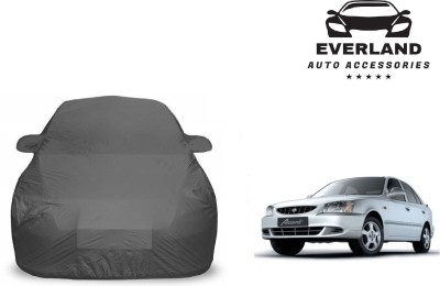 EverLand Car Cover For Hyundai Accent Viva (With Mirror Pockets)(Grey)