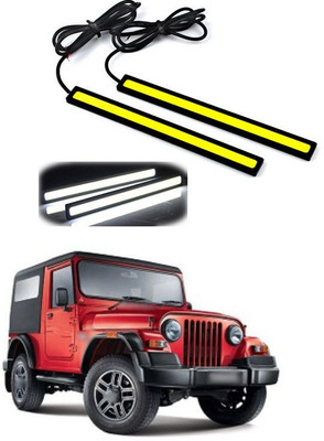 PECUNIA Waterproof 12V LED COB Car Auto DRL Driving 17 CM Daytime Running Lamp Fog Lights Hot V112 Car Fancy Lights(White)