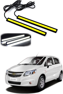 PECUNIA Waterproof 12V LED COB Car Auto DRL Driving 17 CM Daytime Running Lamp Fog Lights Hot V44 Car Fancy Lights(White)