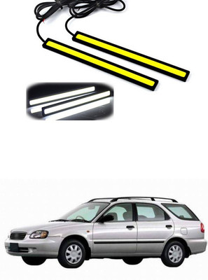 PECUNIA Waterproof 12V LED COB Car Auto DRL Driving 17 CM Daytime Running Lamp Fog Lights Hot V130 Car Fancy Lights(White)