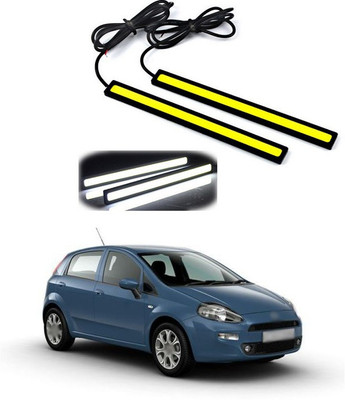 PECUNIA Waterproof 12V LED COB Car Auto DRL Driving 17 CM Daytime Running Lamp Fog Lights Hot V56 Car Fancy Lights(White)