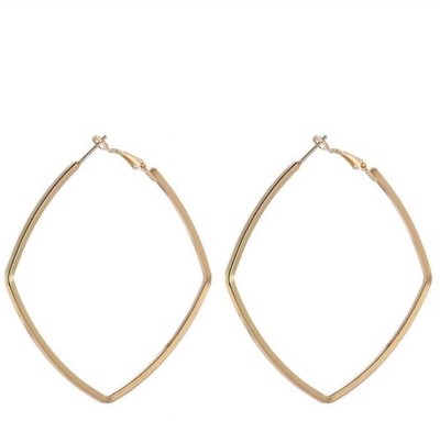 A2S2 Women's Earrings Fashion Metal Square Geometric Earrings For Women Accessories Vintage Earrings Female Jewelry Party Gift Alloy Hoop Earring