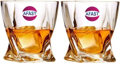 AFAST (Pack of 2) New Stylish Transparent Drinking Glass (Set Of 2), 150Ml- GH17 Glass Set Beer Glass(150 ml, Glass, Clear)