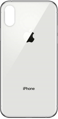 Sandreezz Apple iPhone XS (Glass) Back Panel(Silver)