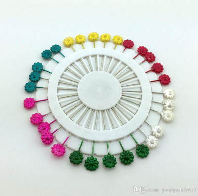 Vardhman pearl, stainless steel  Pins(Set Of 100, multicoloredd)