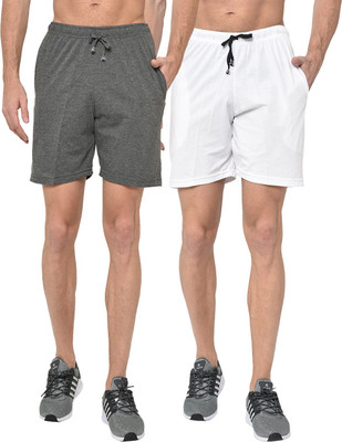 3SIX5 Solid Men Multicolor Regular Shorts