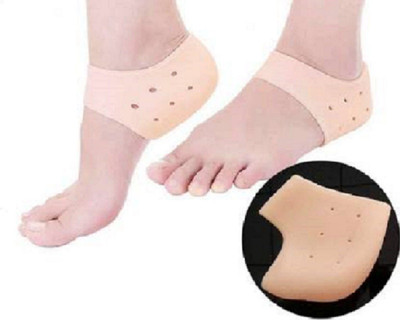 hasya big store Silicone Heel Protector Anti-Crack Pad Socks Set(freesize) Heel Support (half) Heel Support