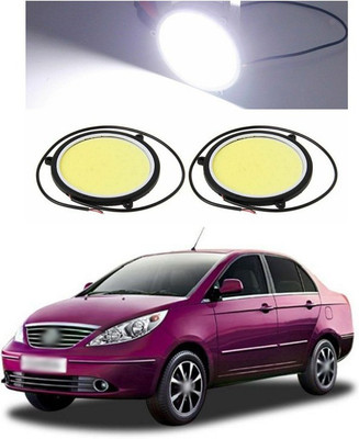 PECUNIA CAR DRL Daytime Running Light Flexible Round Shape White LED Lights Driving lamp COB Lights car-Styling 2PCS 12V DC for All Cars 219 Fog Lamp Car LED for Tata (12 V, 12 W)(Manza, Pack of 2)