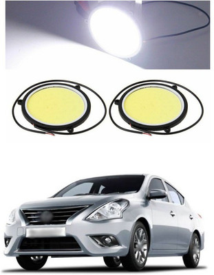 PECUNIA CAR DRL Daytime Running Light Flexible Round Shape White LED Lights Driving lamp COB Lights car-Styling 2PCS 12V DC for All Cars 186 Fog Lamp Car LED for Nissan (12 V, 12 W)(Sunny, Pack of 2)