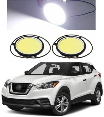 PECUNIA CAR DRL Daytime Running Light Flexible Round Shape White LED Lights Driving lamp COB Lights car-Styling 2PCS 12V DC for All Cars 182 Fog Lamp Car LED for Nissan (12 V, 12 W)(Universal For Car, Pack of 2)
